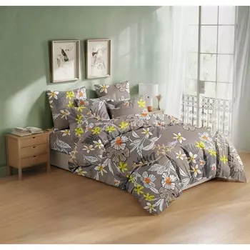 Постельное бельё 1.5 сп, размер 180x215 см, 148x215 см, 70x70 см - 2 шт