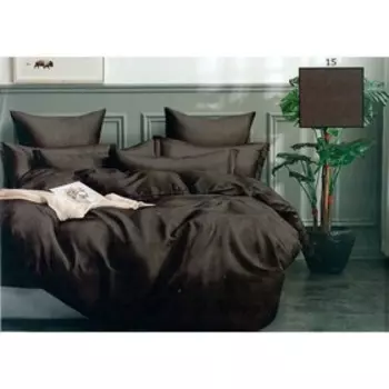 Постельное бельё 1,5 сп с простынёй на резинке, размер 120x200x20 см, 150x210 см, 70x70 см - 2 шт