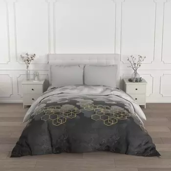 Постельное бельё 1,5 сп «Соты», размер 150х215 см, 145х215 см, 70х70 см - 2 шт