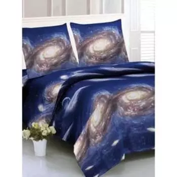 Постельное бельё 1.5 сп Space, размер 150x210 см, 145x215 см, 70x70 см - 2 шт