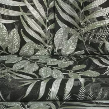Постельное бельё 1,5сп Экономь и Я "Fern leaves" 143х215см, 145х214см, 50х70см-1шт, 60г/м2, микрофибра