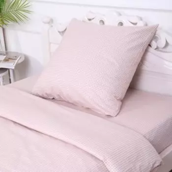 Постельное бельё 1.5-спальное «Атра. Клеточка», бязь