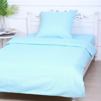 Постельное бельё 1.5-спальное «Атра. Клеточка», бязь