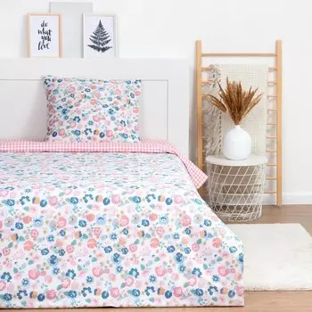 Постельное бельё 1.5сп LoveLife Happy 143х215 см,150х225 см,70х70 см-1 шт,125г/м2 сатин