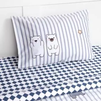 Постельное бельё 1.5сп LoveLife "Мишки" 143х215 см,150х225 см,50х70 см-1 шт,125г/м2 сатин