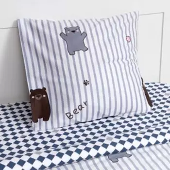 Постельное бельё 1.5сп LoveLife "Мишки" 143х215 см,150х225 см,70х70 см-1 шт,125г/м2 сатин