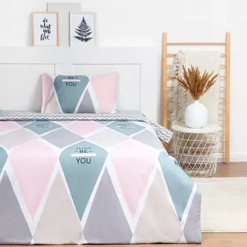 Постельное бельё 1.5сп LoveLife "You" 143х215 см,150х225 см,50х70 см-1 шт,125г/м2 сатин