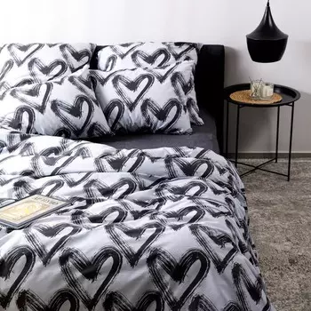 Постельное бельё 1.5-спальное «Ночь нежна. Dark love», бязь