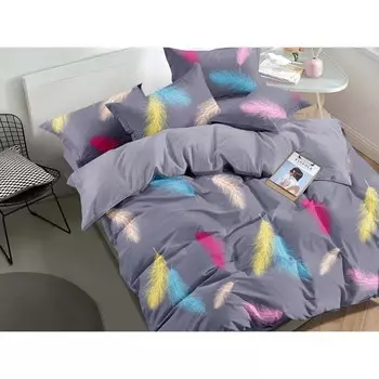 Постельное бельё 2 сп Art Color, размер 200x220 см, 70x70 см - 2 шт цвет пыльная роза