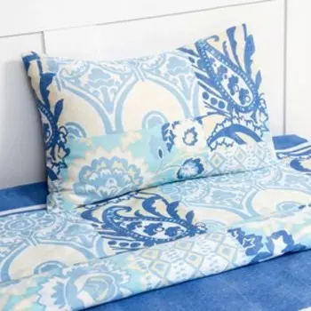 Постельное бельё 2 сп. Craft 175х210 см, 180х210 см, 50х70 см 2 шт, синий, 100% полиэстер