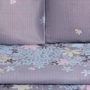 Постельное бельё 2 сп Экономь и Я «Полевые цветы» 173х215см, 175х214см, 50х70см-2шт, 60 г/м2, микрофибра