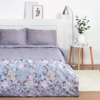 Постельное бельё 2 сп Экономь и Я «Полевые цветы» 173х215см, 175х214см, 50х70см-2шт, 60 г/м2, микрофибра