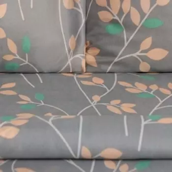 Постельное бельё 2 сп Экономь и Я «Весенний лес» 173х215см, 175х214см, 50х70см-2 шт, 60 г/м2, микрофибра