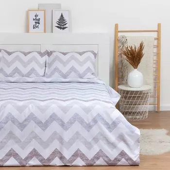 Постельное бельё 2 сп LoveLife Geometry: пододеяльник 180х217см+наволочка 50х70см-2шт, поплин, 125 г/м