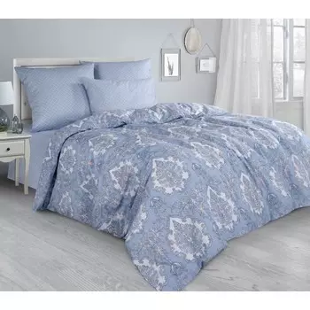 Постельное бельё 2 сп Persian night, размер 180х214 см, 175х215 см, 70х70 - 2 шт., цвет голубой