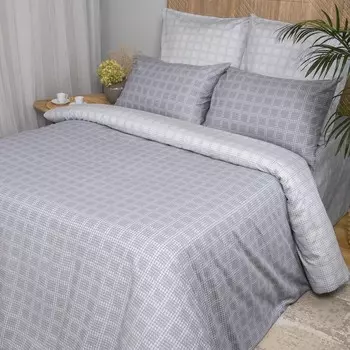 Постельное бельё 2 сп Pixel, размер 220х235 см, 175х215 см, 50х70 см - 2 шт