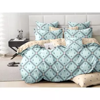 Постельное бельё 2 сп Pure Cotton, размер 200x220 см, 175x215 см, 70x70 см - 2 шт