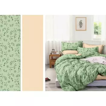 Постельное бельё 2 сп, размер 220x240 см, 175x215 см, 50x70 см - 2 шт