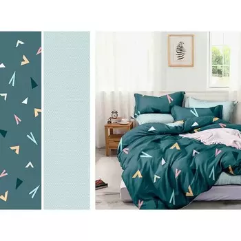 Постельное бельё 2 сп, размер 175x215 см, 175x215 см, 50x70 см - 2 шт