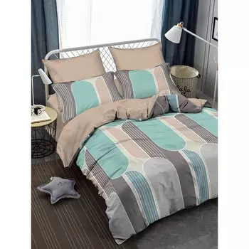 Постельное бельё 2 сп, размер 215x240 см, 180x210 см, 50x70 см - 2 шт, 70x70 см - 2 шт