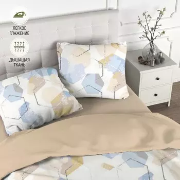 Постельное бельё 2 сп, размер 215х240 см, 175х215 см, 70х70 см - 2 шт