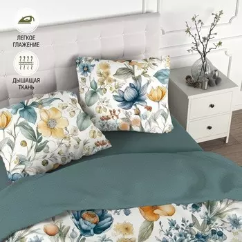 Постельное бельё 2 сп, размер 215х240 см, 175х215 см, 70х70 см - 2 шт