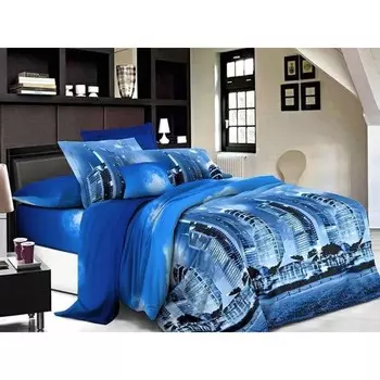 Постельное бельё 2 сп, размер 220x240 см, 175x215 см, 70x70 см - 2 шт