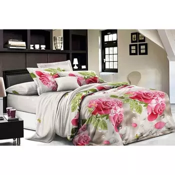 Постельное бельё 2 сп, размер 220x240 см, 175x215 см, 70x70 см - 2 шт