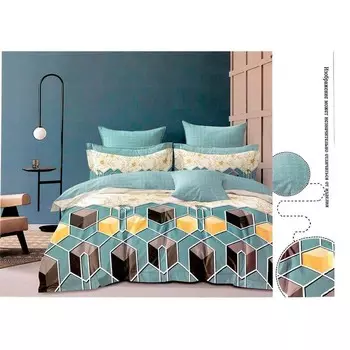 Постельное бельё 2 сп, размер 220x240 см, 175x215 см, 70x70 см - 2 шт