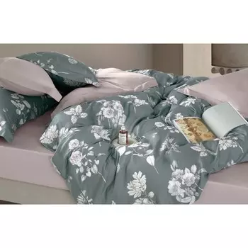 Постельное бельё 2 сп с простынёй на резинке, размер 160x200 см, 175x210 см, 52x74 см - 2 шт