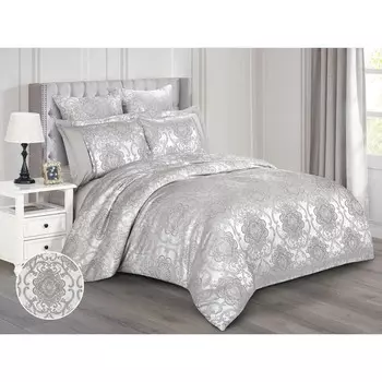 Постельное бельё 2 сп Satin Jacquard, размер 220x240 см, 180x215 см, 50x70 см - 2 шт, 70x70 см - 2 шт