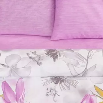 Постельное бельё 2 сп. «Василиса» Лиловая дымка 175х215 см, 200х215 см, 70х70 см - 2 шт.