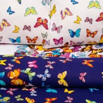 Постельное бельё 2 сп. «Василиса» Вихрь бабочек 175х215 см, 200х220 см, 70х70 см - 2 шт.