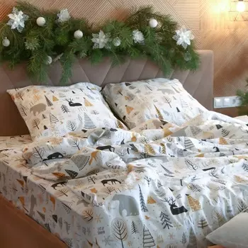 Постельное бельё 2-спальное «Этель» Let it snow (вид 1), бязь