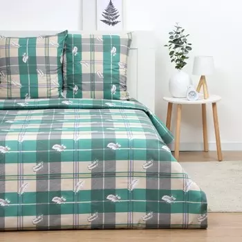 Постельное бельё 2сп, бязь, 175х210 см, 175х210 см, 70х70 см 2шт, бязь, 125 г/м, хлопок