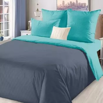 Постельное бельё 2сп ЛидерТекс Морской бриз, размер175х215, 200х220, 70х70 2шт, поплин 110гр/м 100% хлопок