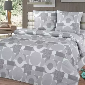 Постельное бельё 2сп Миланика Диалог 175х217см, 195х217см, 70х70см 2 шт, бязь 125г/м, хлопок 100%