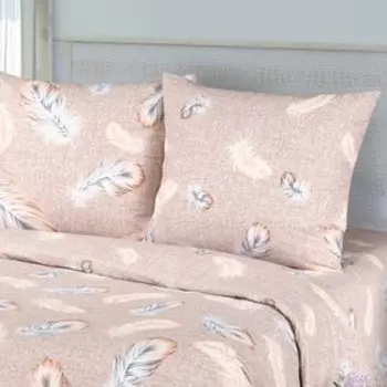 Постельное бельё 2сп Миланика Перья 175х217см, 195х217см, 70х70см 2 шт, бязь 125г/м, хлопок 100%