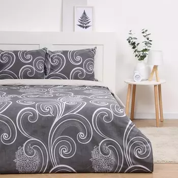 Постельное бельё 2сп Павлайн Вензель 175х215, 200х220, 50х70см 2шт поплин 130г/м, хлопок 100%