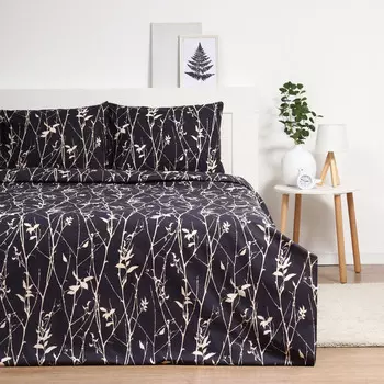 Постельное бельё 2сп Павлайн Золотые ветви 175х215, 200х220, 50х70см 2шт поплин 130г/м, хлопок 100%