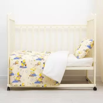 Комплект постельного белья АДЕЛЬ Kids Дак 107х140, 107х140, 40х60см, поплин 110г/м, хл100%