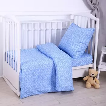 Постельное бельё BABY Фантазеры сине-сиреневый 112х147см, 110х150см, 60х60см, бязь 120г/м, , хлопок 100%