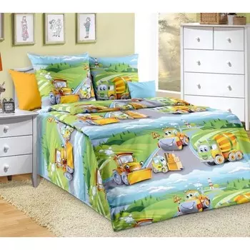 Постельное бельё детское, размер 100х150 см, 112х147 см, 40х60 см