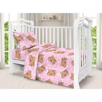 Постельное бельё детское, размер 110x150 см, 110x145 см, 40x60 см