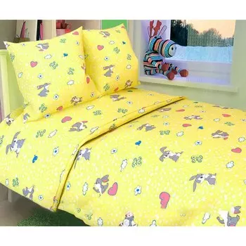 Постельное бельё детское, размер 110x150 см, 110x145 см, 40x60 см