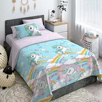 Постельное бельё детское, размер 148x215 см, 115x147 см, 40x60 см