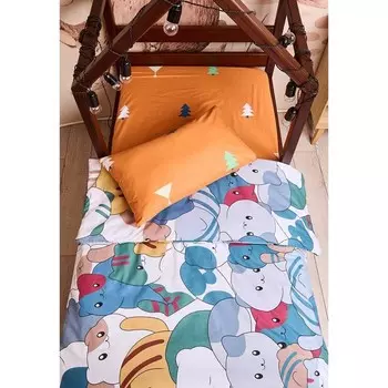 Постельное бельё детское, размер 80x160 см, 110x145 см, 40x60 см