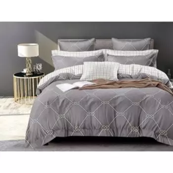 Постельное бельё дуэт Art Color, размер 220x240 см, 50x70 см - 2 шт 70x70 см - 2 шт цвет белый