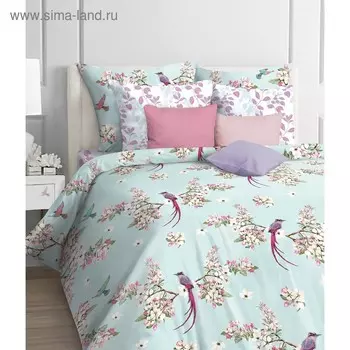 Постельное бельё дуэт Bloom, размер 200х215 см, 145х210 см - 2 шт, 50х70 см - 2 шт