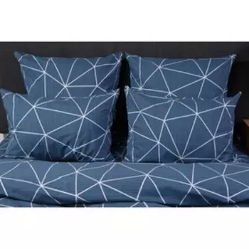 Постельное бельё дуэт «Грани серебро», размер 240х220 см, 215х145 см - 2 шт, 70х70 см - 2 шт